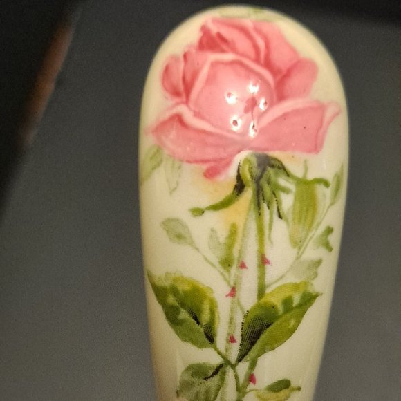 VINTAGE PORCELAIN HANDLED CHEESE KNIFE - Picture 3 of 5